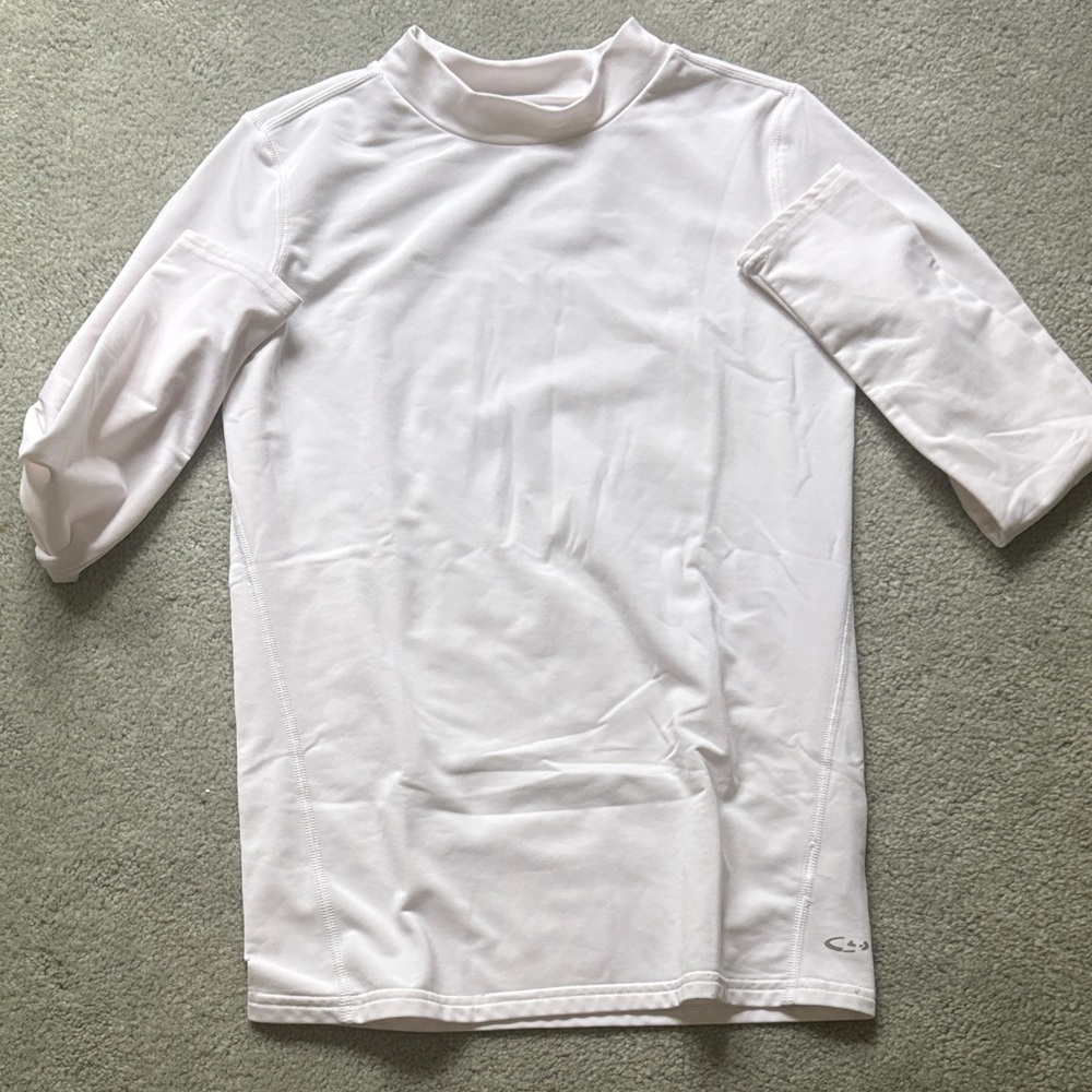 Champion Kids White Long Sleeve Tee